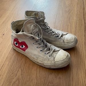 Comme Des Garçons PLAY White High Top
